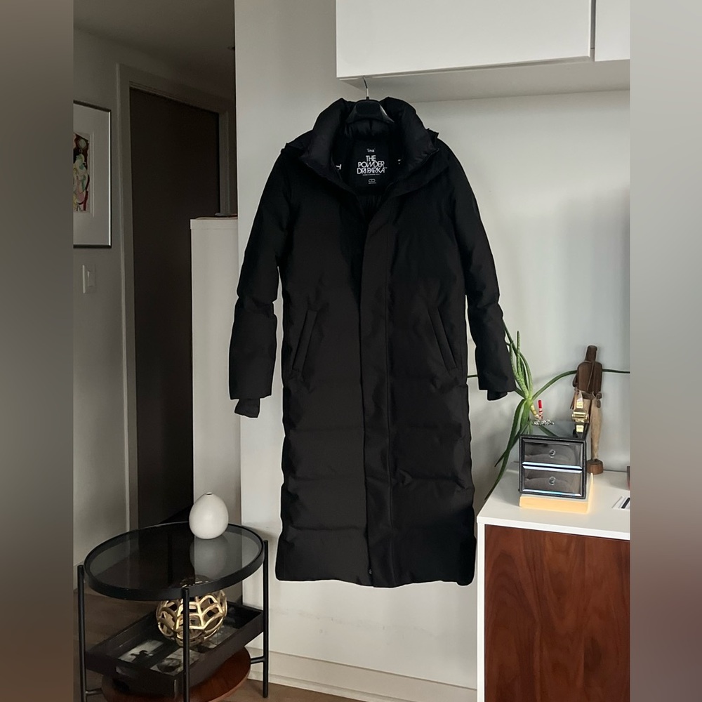 New Aritzia Tna The Powder Dri Parka™ long Black Insulated Jacket Sz S - Picture 10 of 17